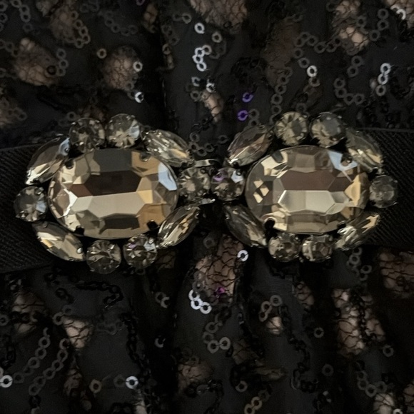 Bcbg Black Sequin and Lace Cocktail Dress. Size 2 - Picture 13 of 13